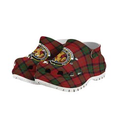 ScotsTee Shop Scottish McPherson of Cluny Crest Women's Tartan Height Increasing Clogs