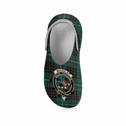 ScotsTee Shop Scottish MacAulay of Lewis Modern Crest Women's Tartan Height Increasing Clogs