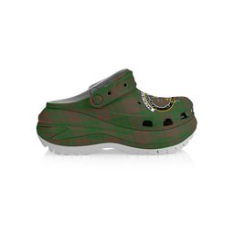 ScotsTee Shop Scottish MacAlister of Glenbarr Hunting Ancient Crest Women's Tartan Height Increasing Clogs