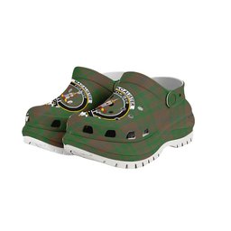 ScotsTee Shop Scottish MacAlister of Glenbarr Hunting Ancient Crest Women's Tartan Height Increasing Clogs