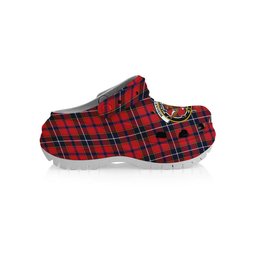 ScotsTee Shop Scottish Wishart Dress Modern Crest Women's Tartan Height Increasing Clogs
