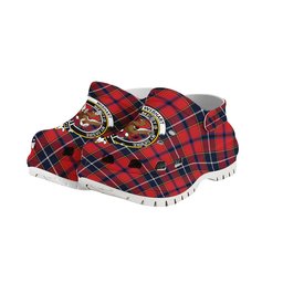 ScotsTee Shop Scottish Wishart Dress Modern Crest Women's Tartan Height Increasing Clogs