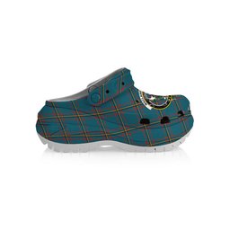 ScotsTee Shop Scottish MacLaine of Lochbuie Hunting Ancient Crest Women's Tartan Height Increasing Clogs