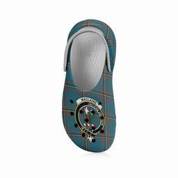 ScotsTee Shop Scottish MacLaine of Lochbuie Hunting Ancient Crest Women's Tartan Height Increasing Clogs