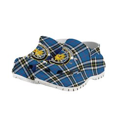 ScotsTee Shop Scottish Thompson Society Dress Blue Modern Crest Women's Tartan Height Increasing Clogs