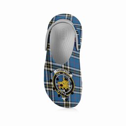 ScotsTee Shop Scottish Thompson Society Dress Blue Modern Crest Women's Tartan Height Increasing Clogs