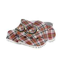 ScotsTee Shop Scottish McAlister Dress Modern Crest Women's Tartan Height Increasing Clogs