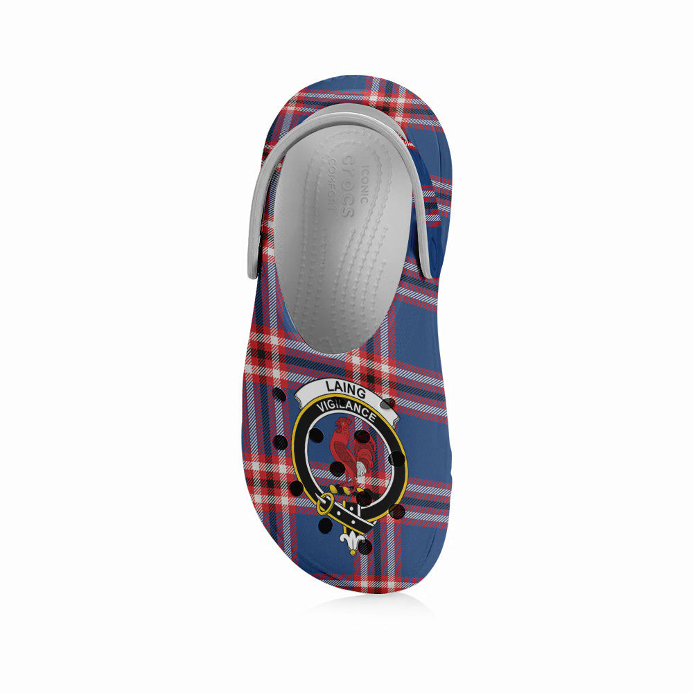 ScotsTee Shop Scottish Laing of Archiestown Modern Crest Women's Tartan Height Increasing Clogs