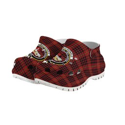 ScotsTee Shop Scottish MacDonald of Ardnamurchan Crest Women's Tartan Height Increasing Clogs