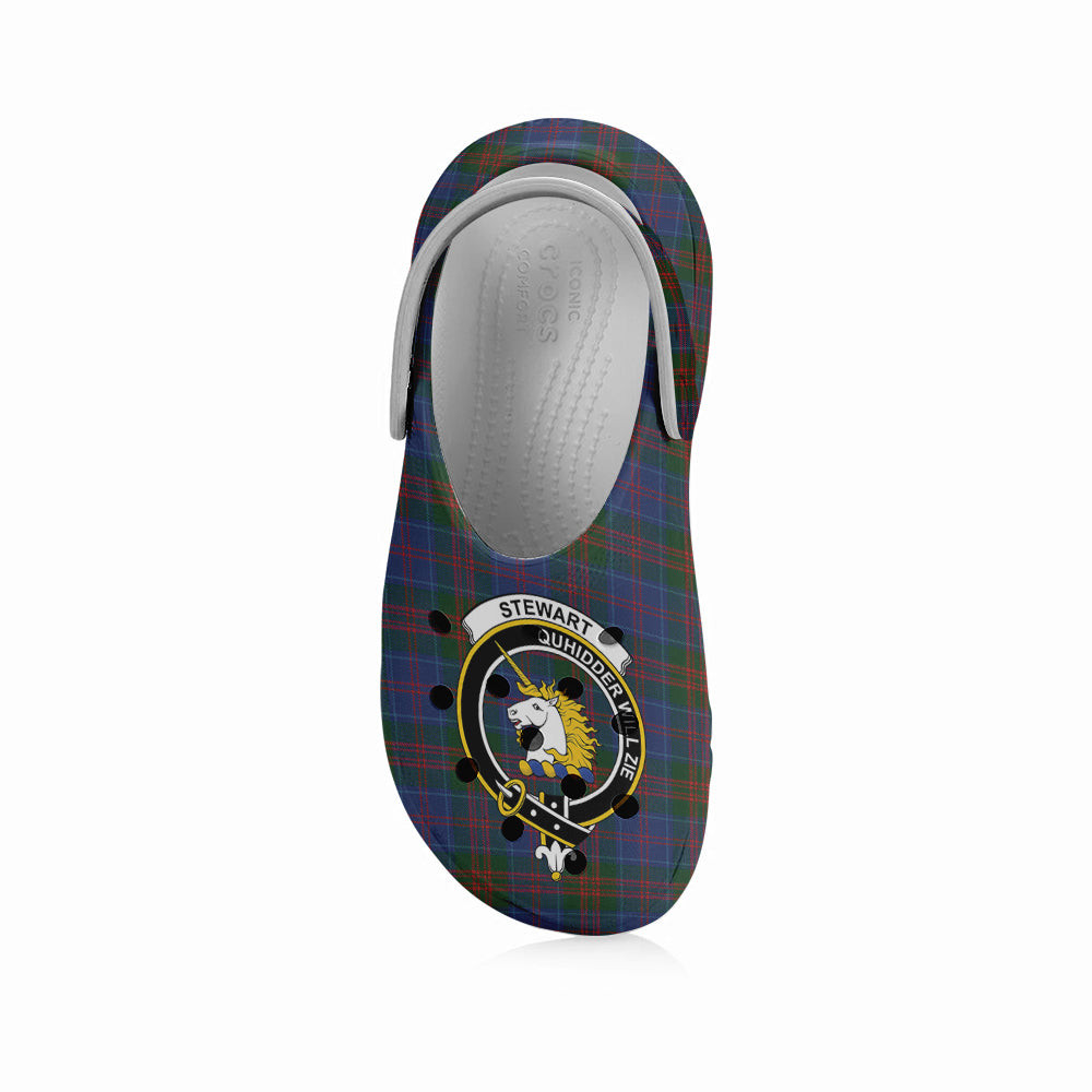 ScotsTee Shop Scottish Stewart of Appin 2 Crest Women's Tartan Height Increasing Clogs