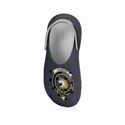 ScotsTee Shop Scottish Stewart of Appin 2 Crest Women's Tartan Height Increasing Clogs