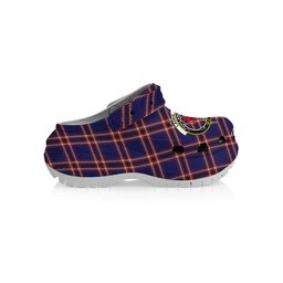 ScotsTee Shop Scottish Laing of Archiestown Crest Women's Tartan Height Increasing Clogs