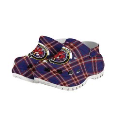 ScotsTee Shop Scottish Laing of Archiestown Crest Women's Tartan Height Increasing Clogs