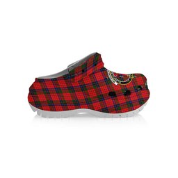 ScotsTee Shop Scottish McNeacail of Scorrybreac Crest Women's Tartan Height Increasing Clogs