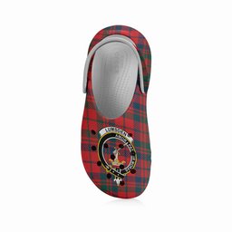 ScotsTee Shop Scottish Lumsden of Kintore Modern Crest Women's Tartan Height Increasing Clogs