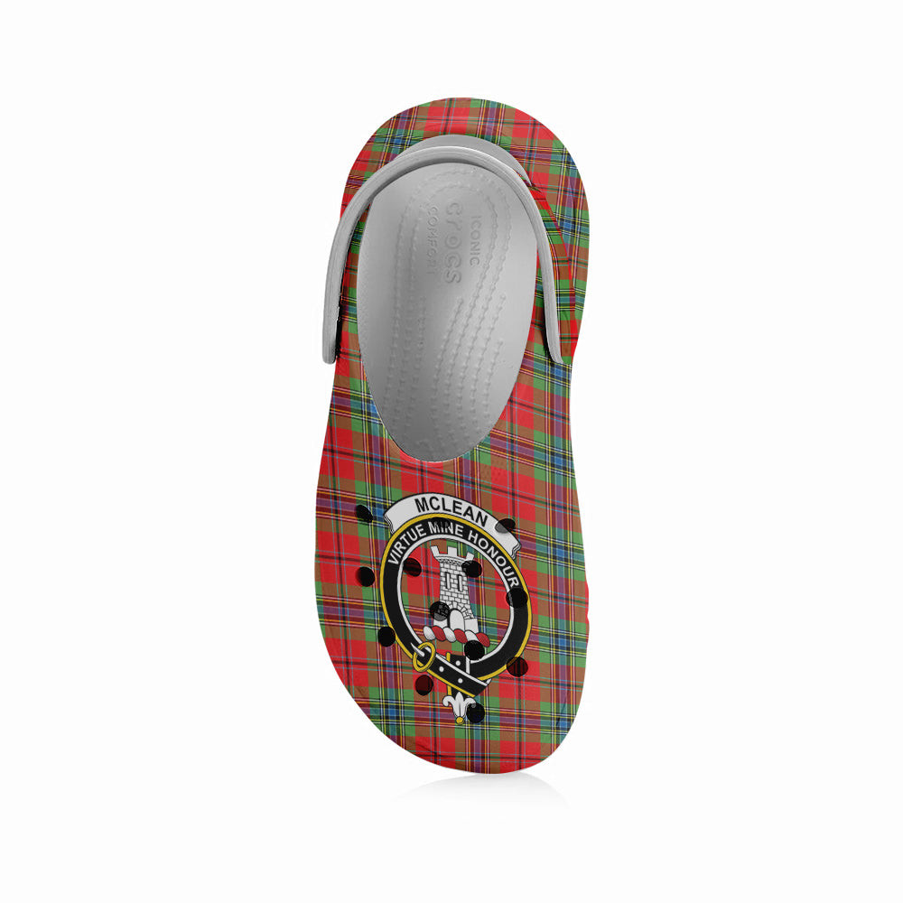 ScotsTee Shop Scottish McLean of Duart Modern Crest Women's Tartan Height Increasing Clogs