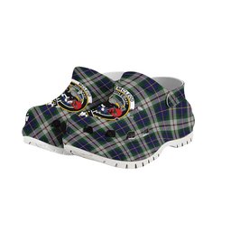 ScotsTee Shop Scottish McLeod Of Californian Crest Women's Tartan Height Increasing Clogs