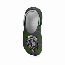 ScotsTee Shop Scottish Strange of Balkaskie Crest Women's Tartan Height Increasing Clogs