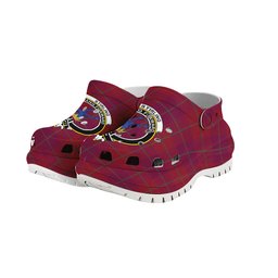 ScotsTee Shop Scottish Stirling of Keir Modern Crest Women's Tartan Height Increasing Clogs