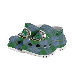 ScotsTee Shop Scottish Irvine of Bonshaw Ancient Crest Women's Tartan Height Increasing Clogs