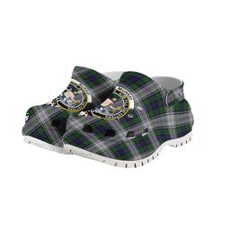 ScotsTee Shop Scottish Murray of Atholl Dress Crest Women's Tartan Height Increasing Clogs
