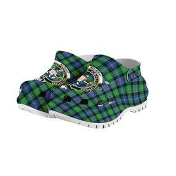 ScotsTee Shop Scottish Murray of Atholl Ancient Crest Women's Tartan Height Increasing Clogs