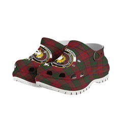 ScotsTee Shop Scottish Stewart of Appin Crest Women's Tartan Height Increasing Clogs