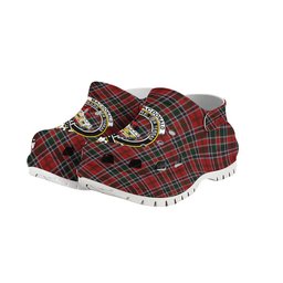 ScotsTee Shop Scottish MacDonald of Lochmaddy Crest Women's Tartan Height Increasing Clogs