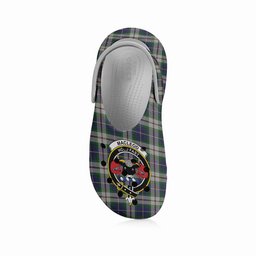 ScotsTee Shop Scottish MacLeod of California Crest Women's Tartan Height Increasing Clogs