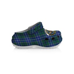 ScotsTee Shop Scottish Wishart Hunting Modern Clan Crest Women's Tartan Height Increasing Clogs