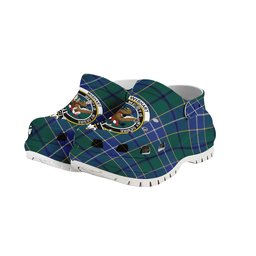 ScotsTee Shop Scottish Wishart Hunting Modern Clan Crest Women's Tartan Height Increasing Clogs