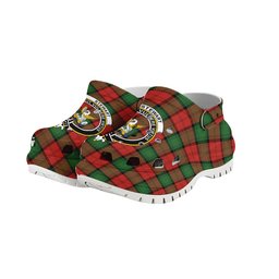 ScotsTee Shop Scottish Stewart of Atholl Ancient Crest Women's Tartan Height Increasing Clogs