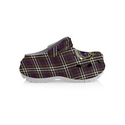 ScotsTee Shop Scottish MacDonell of Glengarry Dress Modern Crest Women's Tartan Height Increasing Clogs