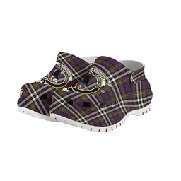 ScotsTee Shop Scottish MacDonell of Glengarry Dress Modern Crest Women's Tartan Height Increasing Clogs