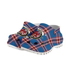ScotsTee Shop Scottish Laing of Archiestown Ancient Crest Women's Tartan Height Increasing Clogs