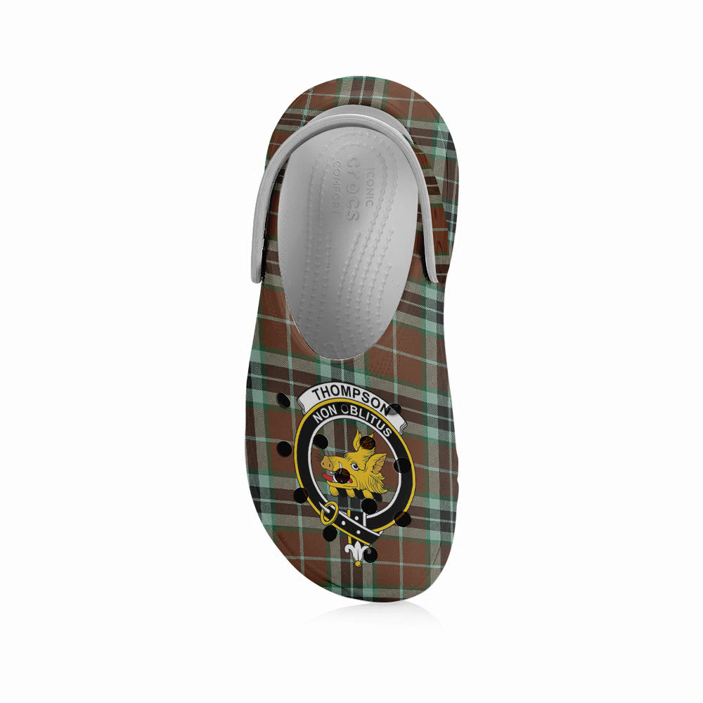 ScotsTee Shop Scottish Thompson Society Hunting Modern Crest Women's Tartan Height Increasing Clogs