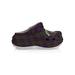 ScotsTee Shop Scottish MacDonald of Clan Ranald Modern Crest Women's Tartan Height Increasing Clogs