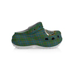 ScotsTee Shop Scottish Strang of Balkaskie Ancient Crest Women's Tartan Height Increasing Clogs