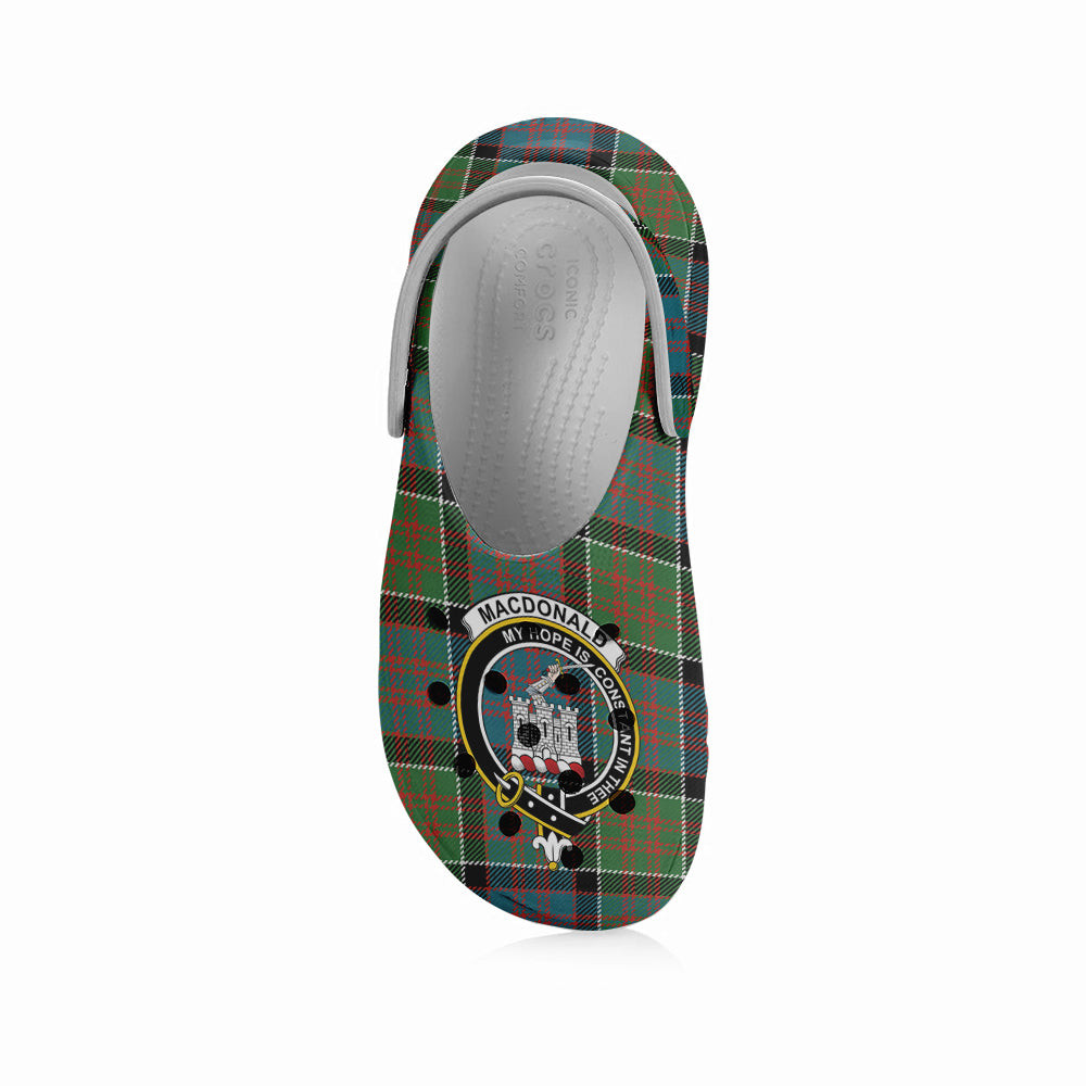ScotsTee Shop Scottish MacDonald of Clan Ranald Ancient Crest Women's Tartan Height Increasing Clogs