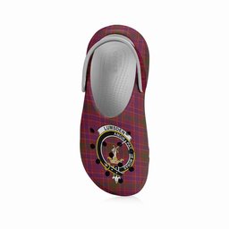 ScotsTee Shop Scottish Lumsden of Clova Crest Women's Tartan Height Increasing Clogs