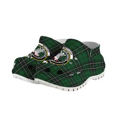 ScotsTee Shop Scottish McLean of Duart Hunting Crest Women's Tartan Height Increasing Clogs