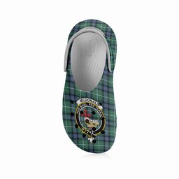 ScotsTee Shop Scottish McDonald of the Isles Hunting Ancient Crest Women's Tartan Height Increasing Clogs