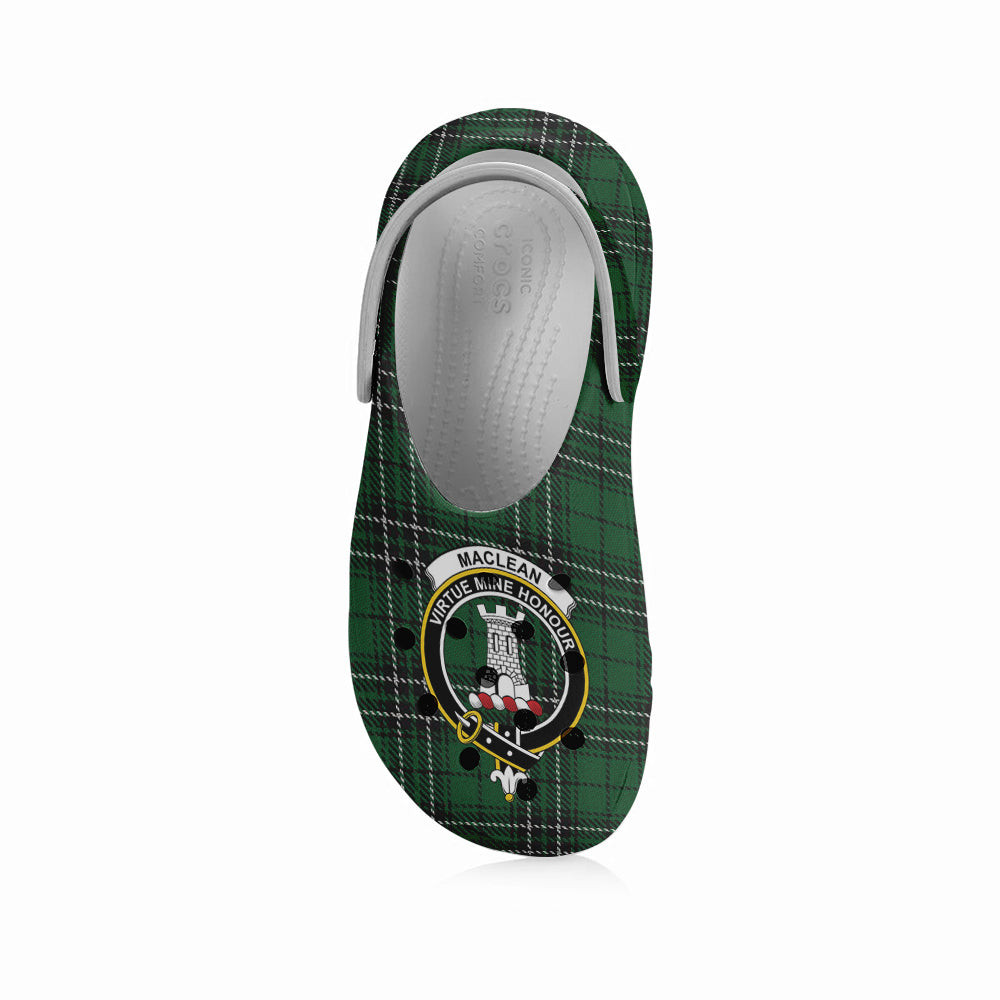 ScotsTee Shop Scottish MacLean of Duart Hunting Crest Women's Tartan Height Increasing Clogs