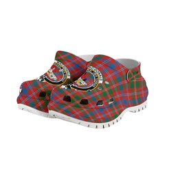 ScotsTee Shop Scottish MacDonald of Glenaladale Ancient Crest Women's Tartan Height Increasing Clogs