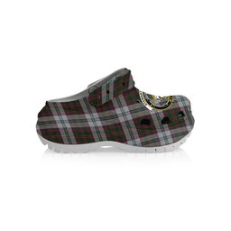 ScotsTee Shop Scottish Stewart of Appin Dress Crest Women's Tartan Height Increasing Clogs
