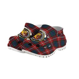 ScotsTee Shop Scottish Nicolson of Lewis Crest Women's Tartan Height Increasing Clogs