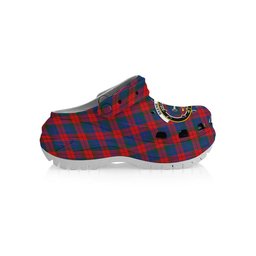 ScotsTee Shop Scottish Skene of Cromar Modern Crest Women's Tartan Height Increasing Clogs