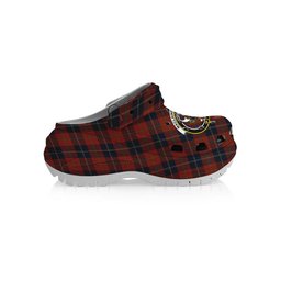 ScotsTee Shop Scottish Maclaine of Lochbuie Auld Sett Crest Women's Tartan Height Increasing Clogs