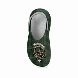 ScotsTee Shop Scottish McAuley of Lewis Crest Women's Tartan Height Increasing Clogs