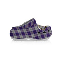 ScotsTee Shop Scottish MacRae Dress Purple 1 Crest Women's Tartan Height Increasing Clogs
